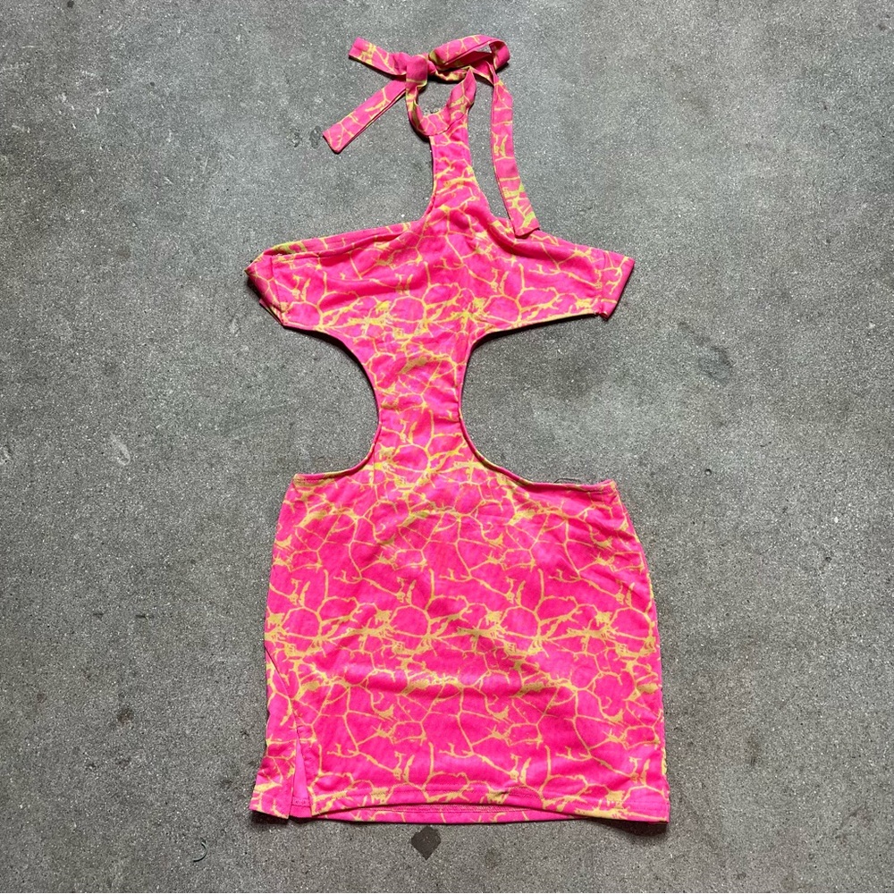 Sexy Cut-out Pink Mini Dress 💖